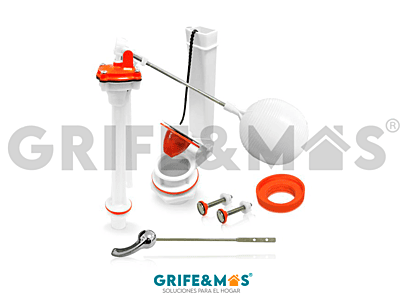 2107 KIT HERRAJE ROSMASTER 2" COMPLETO P/W.C. EN CAJITA C/CADENA INOXIDABLE