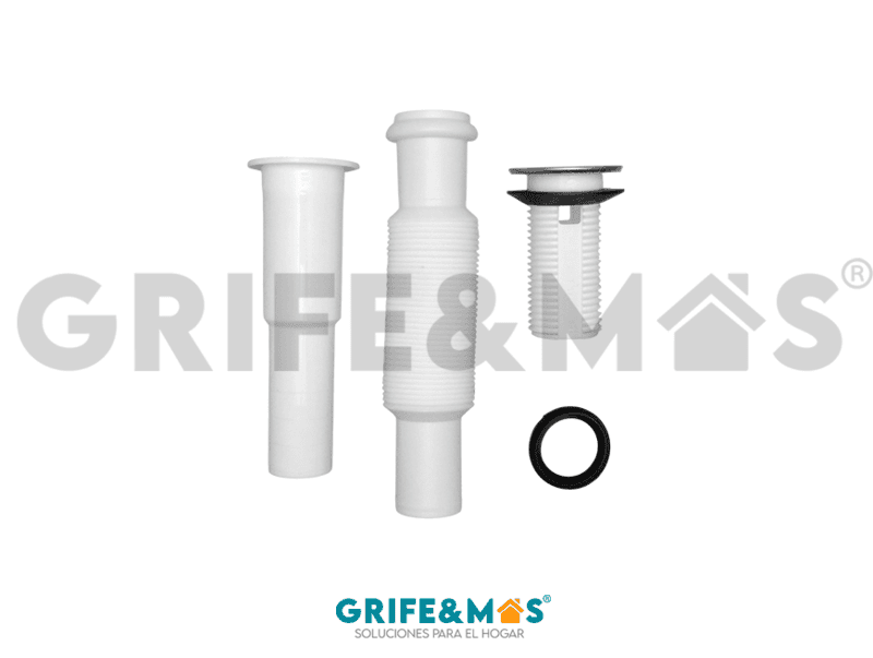 2932A CESPOL PARA LAVABO REJILLA DE ACERO INOXIDABLE CON EXTENSION DE 55 CM