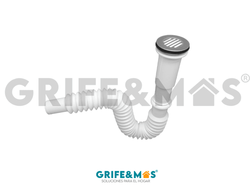 2932A CESPOL PARA LAVABO REJILLA DE ACERO INOXIDABLE CON EXTENSION DE 55 CM