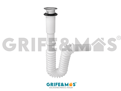2932A CESPOL PARA LAVABO REJILLA DE ACERO INOXIDABLE CON EXTENSION DE 55 CM