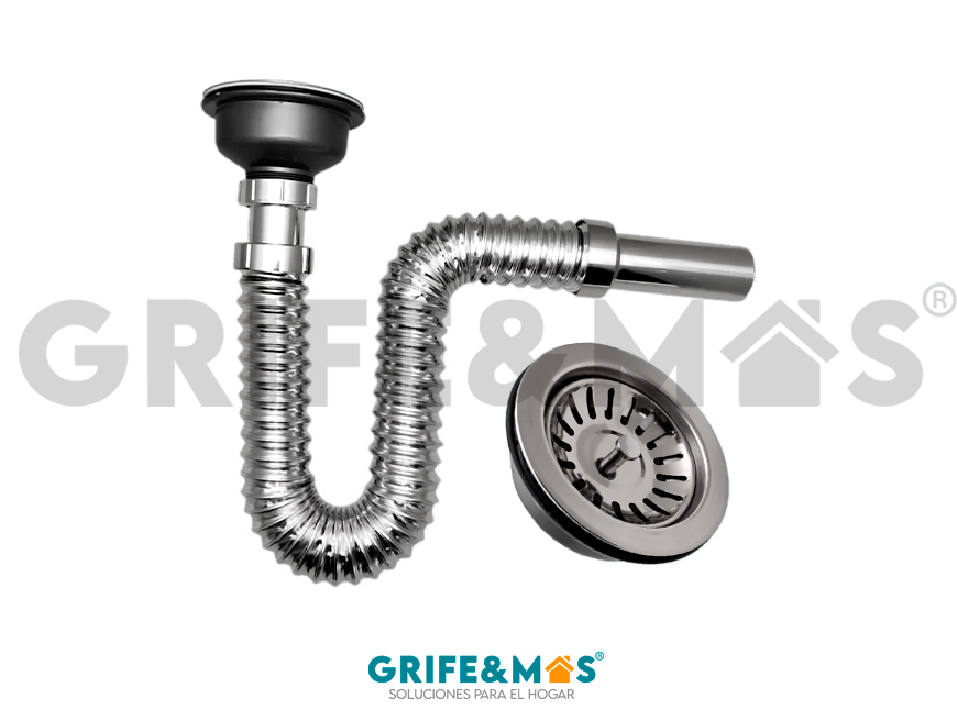 36525 CESPOL FLEXIBLE CON CONTRACANASTA ACABADO CROMO