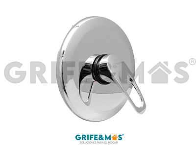 36276 MONOMANDO PARA REGADERA REDONDA ACABADO CROMO