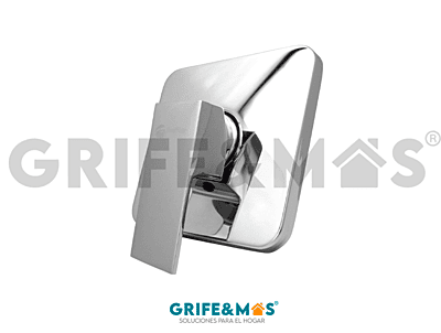 36277 MONOMANDO PARA REGADERA CUADRADA ACABADO CROMO