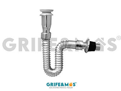 36524 CESPOL FLEXIBLE CON CONTRA TIPO PUSH ACABADO CROMO