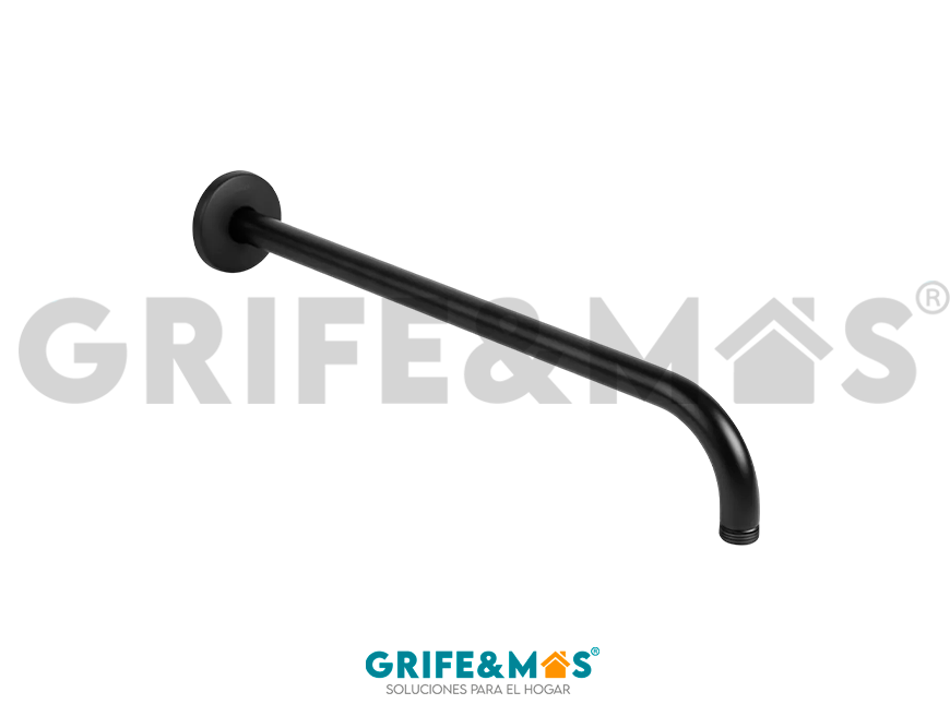 36255 BRAZO PARA REGADERA ACERO INOXIDABLE COLOR NEGRO 50CM
