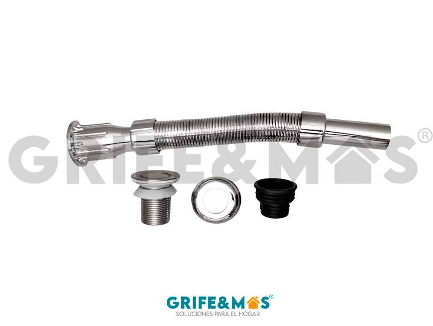 40058 CESPOL PARA LAVABO, CROMADO FLEXIBLE TIPO MONEDA