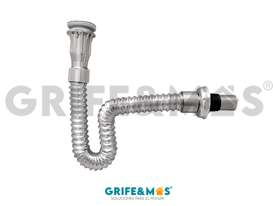 40058 CESPOL PARA LAVABO, CROMADO FLEXIBLE TIPO MONEDA