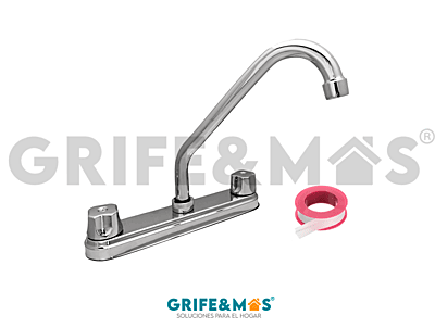 600201 MEZCLADORA PARA FREGADERO 8"