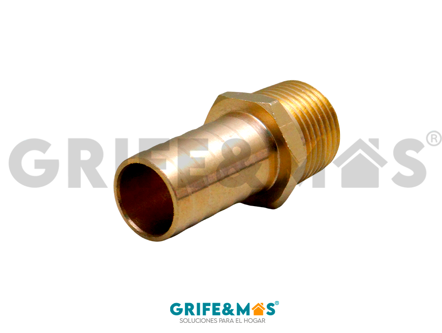 AYM13 ADAPTADOR YUCATAN MACHO LATON 1/2" (PAQ.x5pz)
