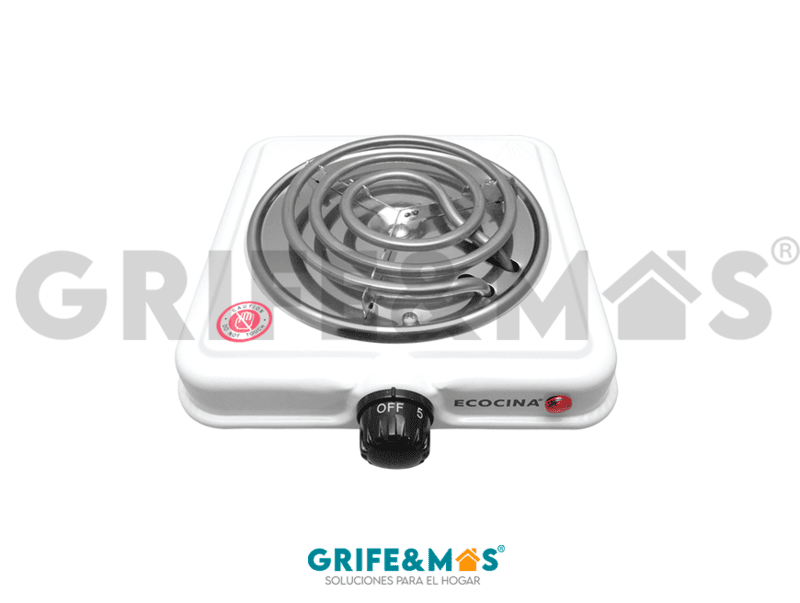 C-E1 COCINA ELECTRICA 1 QUEMADOR COLOR BLANCO