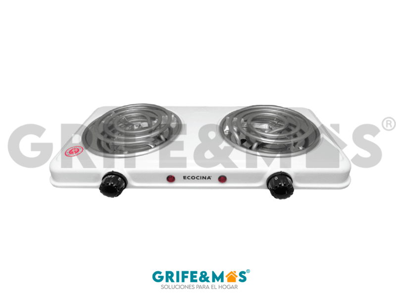 C-E2 COCINA ELECTRICA 2 QUEMADORES COLOR BLANCO