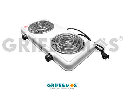 C-E2 COCINA ELECTRICA 2 QUEMADORES COLOR BLANCO