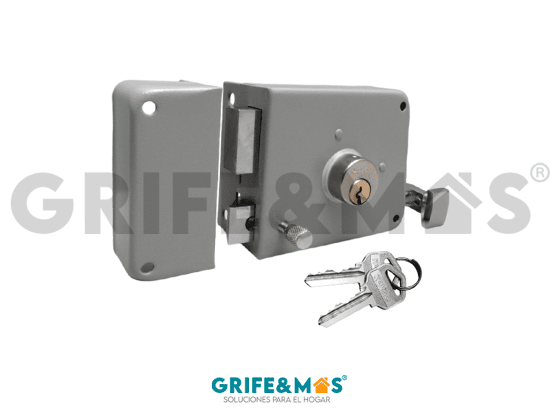 CS1 CERRADURA DE SOBREPONER IZQUIERDA GRIS