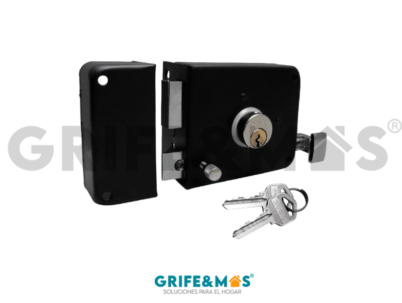 CS3 CERRADURA DE SOBREPONER IZQUIERDA NEGRO