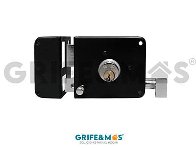 CS3 CERRADURA DE SOBREPONER IZQUIERDA NEGRO