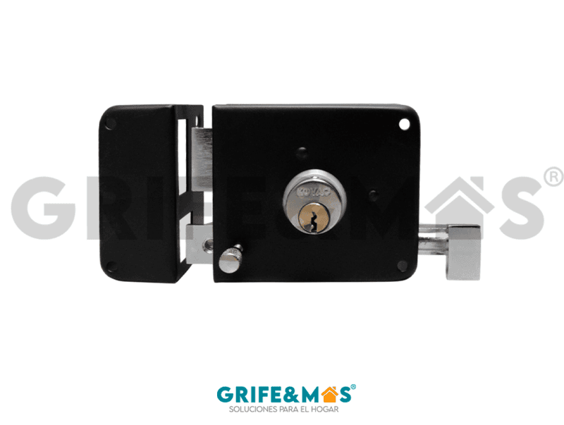 CS3 CERRADURA DE SOBREPONER IZQUIERDA NEGRO
