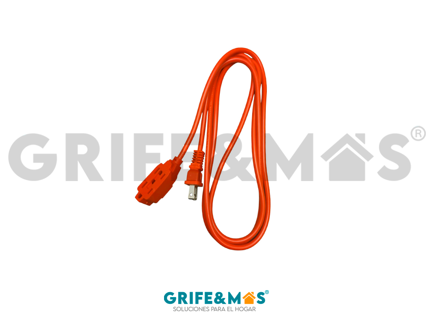 ER182N EXTENSIÓN ELÉCTRICA REFORZADA DE 2 MTS COLOR NARANJA CON CLAVIJA RECTA ER182N EXTENSIÓN ELÉCTRICA REFORZADA DE 2 MTS COLOR NARANJA CON CLAVIJA RECTA