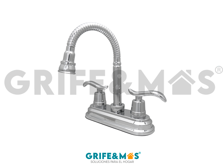 MZL4219F MEZCLADORA FLEXIBLE PARA LAVABO 4"
