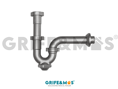 P-B9052P TRAMPA CON REGISTRO COFLEX COLOR PLATA DE 1 1/2 PARA LAVABO Y FREGADERO