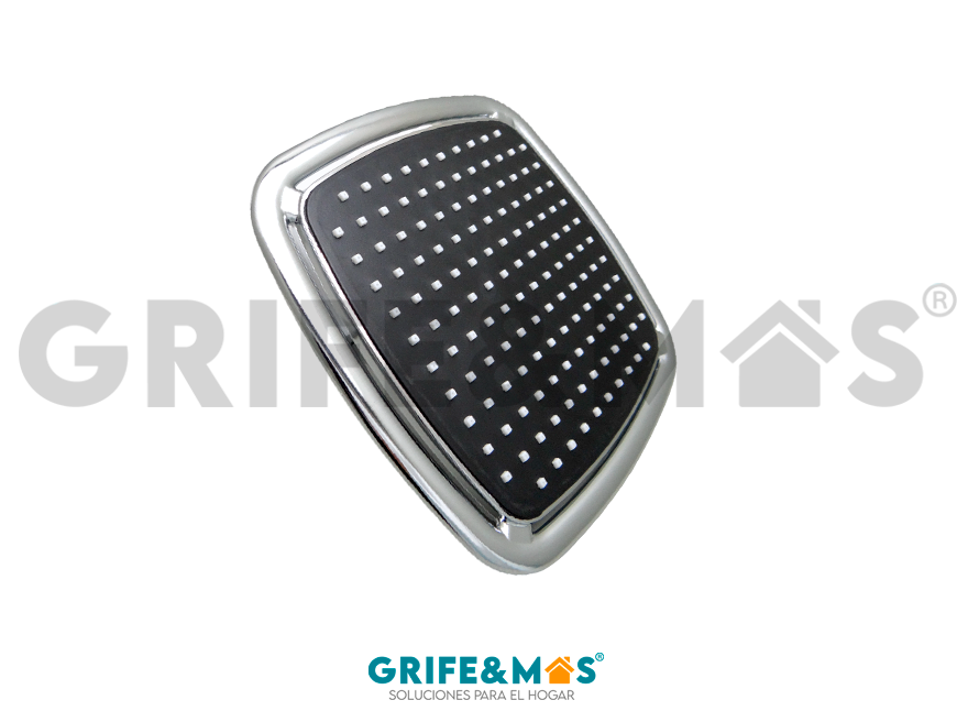 P-RMOZ20N REGADERA CUADRADA DE 20 CM NEGRA