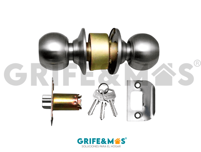 PC01 PERILLA CILINDRICA C/ LLAVES ACERO INOXIDABLE