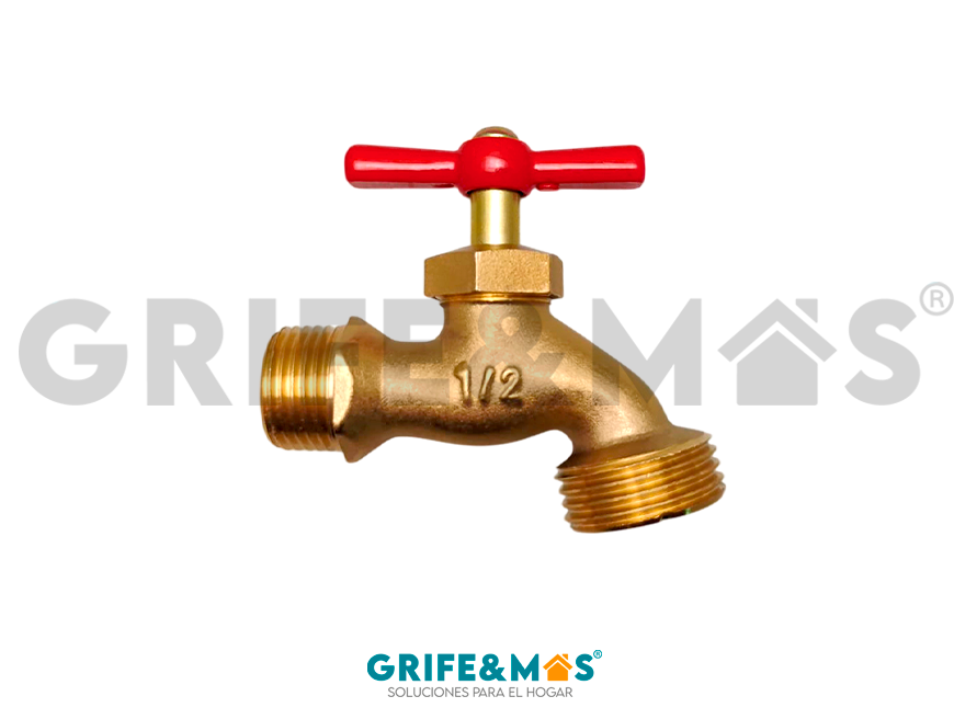 R-2263AB LLAVE PARA JARDIN DE LATON 1/2 (PAQ X 5PZ)
