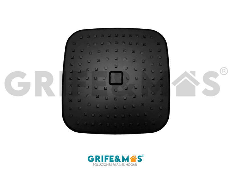 REPU8-N REGADERA CUADRADA PUSH NEGRA 9" REPU8-N REGADERA CUADRADA PUSH NEGRA 9"