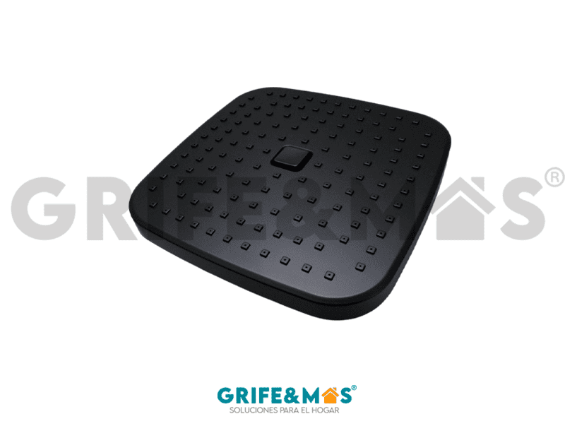 REPU8-N REGADERA CUADRADA PUSH NEGRA 9" REPU8-N REGADERA CUADRADA PUSH NEGRA 9"