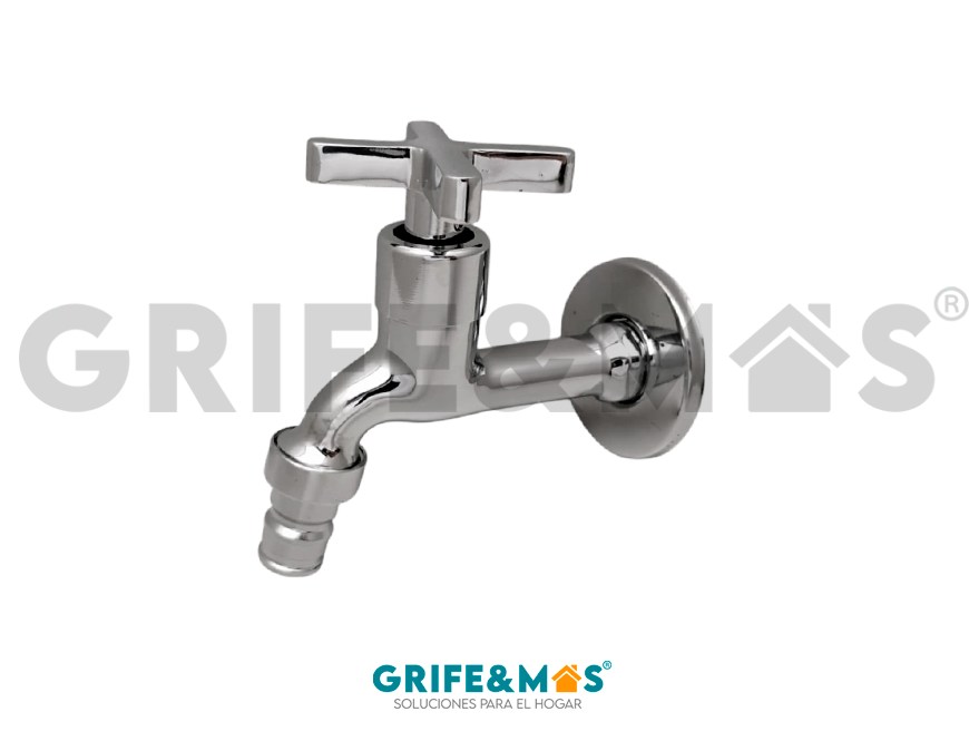 SP-30222 LLAVE DE JARDIN METALICA 8.5 CM CON CONEXION PARA MANGUERA SP-30222 LLAVE DE JARDIN METALICA 8.5 CM CON CONEXION PARA MANGUERA