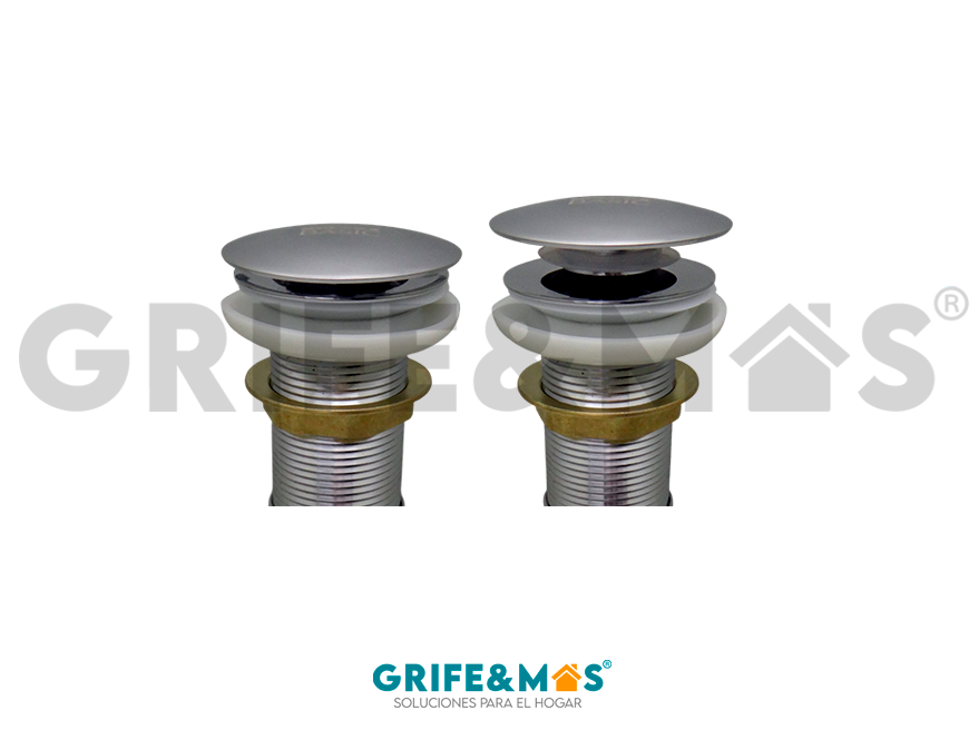 SF-70014 CONTRA PARA LAVABO CON PUSH TIPO HONGO SIN REBOSADERO