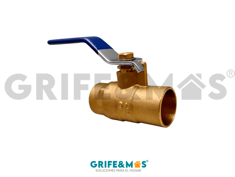 SP-70102-2 VALVULA DE ESFERA 3/4" SOLDABLE, CUERPO DE LATON