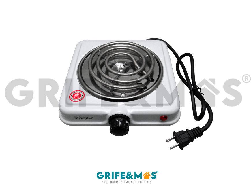 SW-23031-B PARRILLA ELÉCTRICA DE RESISTENCIA COLOR BLANCO CON 1 QUEMADOR