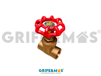 SP-70055-2 VALVULA COMPUERTA 3/4" SOLDABLE, CUERPO DE LATON MANERAL METALICO