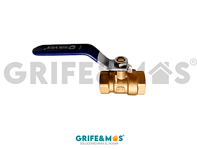 SP-70103 VALVULA DE ESFERA 1/2" ROSCABLE, CUERPO DE LATON